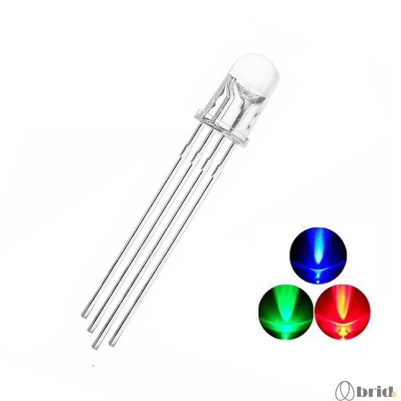 Diode Led Vert Diode LED RVB 5MM - Rouge, Vert, Bleu pour projets créatifs | Abrid Maroc